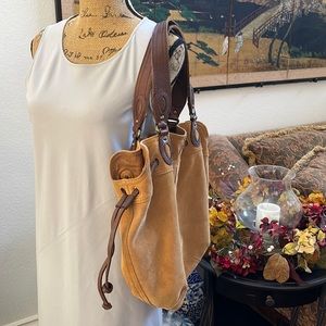 Lucky Brand 100% suede large hobo bag